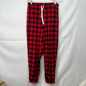Grayson Threads Red and Black Buffalo Plaid joggers XL NWT